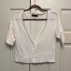 White Knit Dress Coverup Cardigan